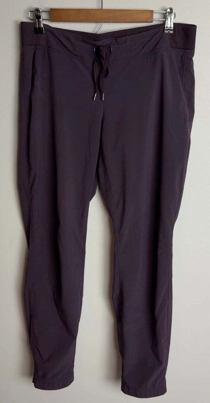 Athleta Athletic Jogger Pants Dark Purple Drawstring Size 8 Womenβs